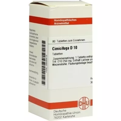 CIMICIFUGA D 10 tablets, 80 pcs