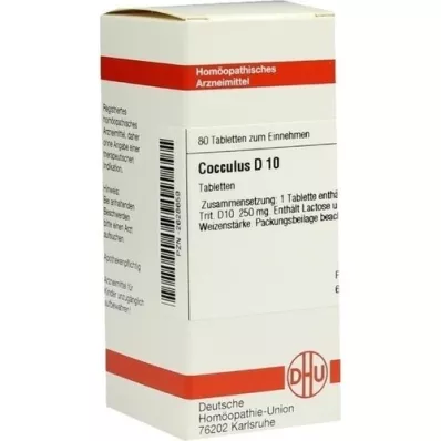 COCCULUS D 10 tablets, 80 pcs COCCULUS D 10 tablets, 80 pcs