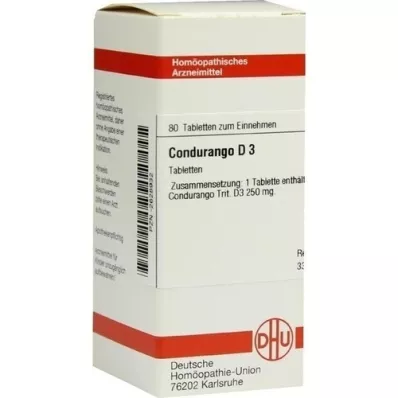 CONDURANGO D 3 tablets, 80 pcs CONDURANGO D 3 tablets, 80 pcs