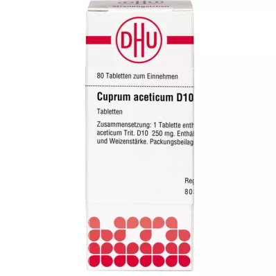 CUPRUM ACETICUM D 10 tablets, 80 pcs