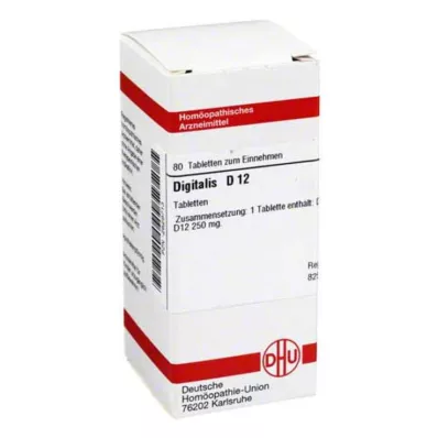 DIGITALIS D 12 tablets, 80 pcs