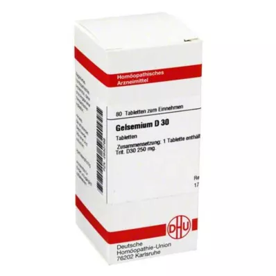 GELSEMIUM D 30 tablets, 80 pcs GELSEMIUM D 30 tablets, 80 pcs
