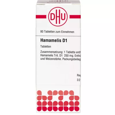 HAMAMELIS D 1 tablets, 80 pcs HAMAMELIS D 1 tablets, 80 pcs