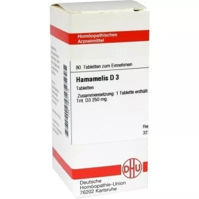 HAMAMELIS D 3 tablets, 80 pcs