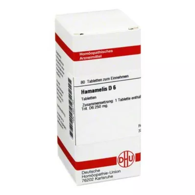 HAMAMELIS D 6 tablets, 80 pcs