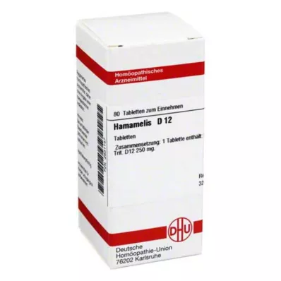 HAMAMELIS D 12 tablets, 80 pcs