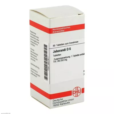 JABORANDI D 6 tablets, 80 pcs