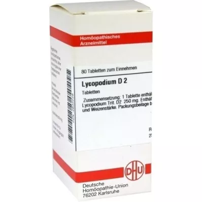 LYCOPODIUM D 2 tablets, 80 pcs LYCOPODIUM D 2 tablets, 80 pcs