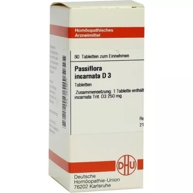 PASSIFLORA INCARNATA D 3 tablets, 80 pcs