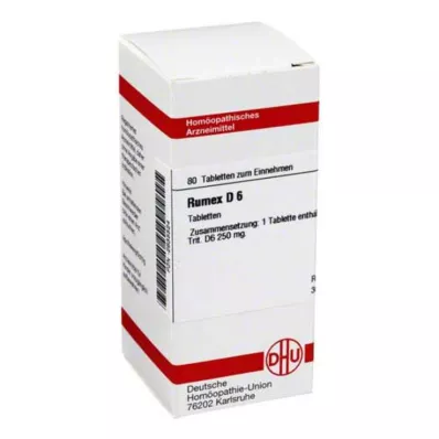 RUMEX D 6 tablets, 80 pcs RUMEX D 6 tablets, 80 pcs