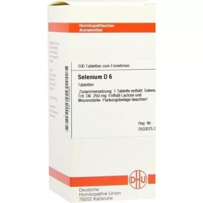 SELENIUM D 6 tablets, 200 pcs SELENIUM D 6 tablets, 200 pcs