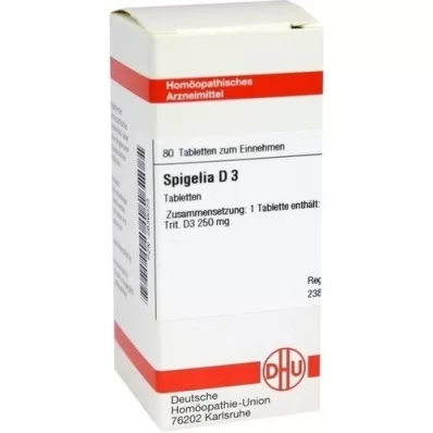 SPIGELIA D 3 tablets, 80 pcs