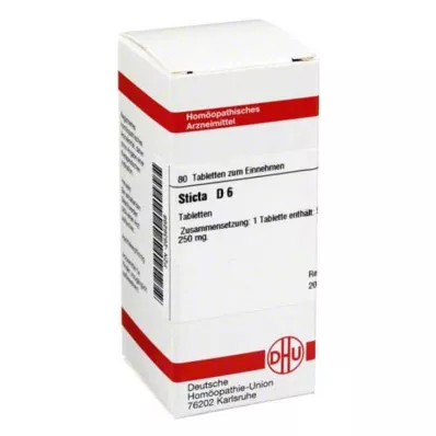 STICTA D 6 tablets, 80 pcs STICTA D 6 tablets, 80 pcs