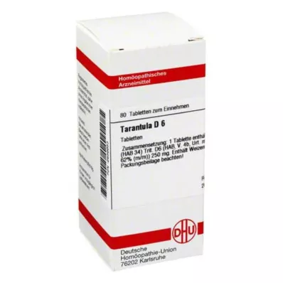 TARANTULA D 6 tablets, 80 pcs TARANTULA D 6 tablets, 80 pcs