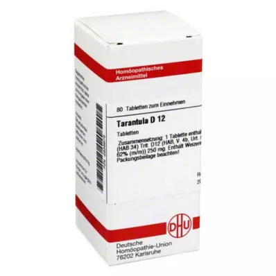 TARANTULA D 12 tablets, 80 pcs