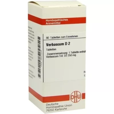 VERBASCUM D 2 tablets, 80 pcs