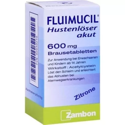 FLUIMUCIL cough solder acute 600 effervescent tablets, 10 pcs
