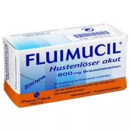 FLUIMUCIL Cough Expectorant Acute 600 Effervescent Tablets, 10 pcs