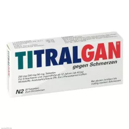 TITRALGAN Painkiller tablets, 20 pcs