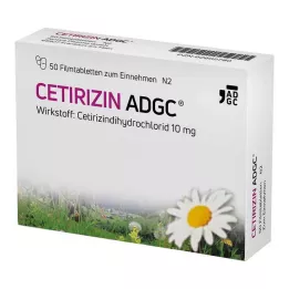 CETIRIZIN ADGC Film-coated tablets, 50 pcs