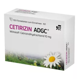 CETIRIZIN ADGC Film-coated tablets, 100 pcs