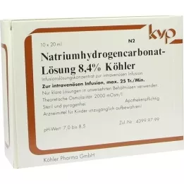 NATRIUMHYDROGENCARBONAT-Solution 8.4% Köhler, 10x20 ml