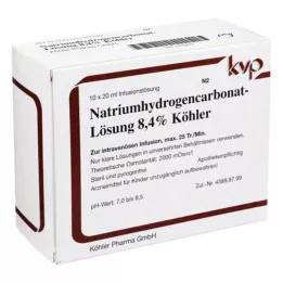 NATRIUMHYDROGENCARBONAT-Solution 8.4% Köhler, 10X20 ml