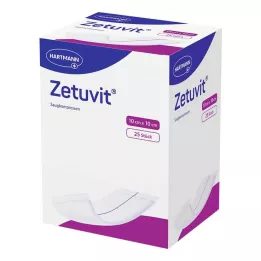 ZETUVIT Suction compresses sterile 10x10 cm, 25 pieces
