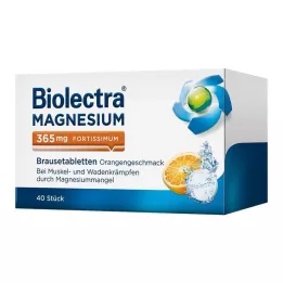 BIOLECTRA Magnesium 365 mg fortissimum Orange, 40 pcs