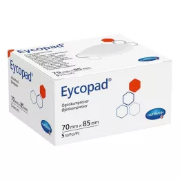 EYCOPAD Eye compresses 70x85 mm Unsteril, 5 pcs
