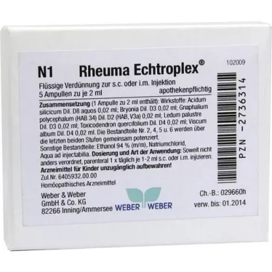 RHEUMA ECHTROPLEX Injection solution, 5x2 ml RHEUMA ECHTROPLEX Injection solution, 5x2 ml