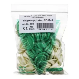 FINGERLING Latex OP Size 5, 100 pieces