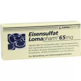 EISENSULFAT Lomapharm 65 mg covered Tab., 20 pcs
