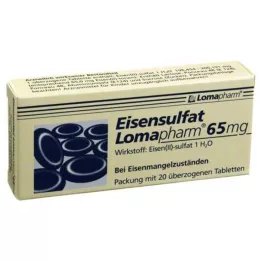 EISENSULFAT Lomapharm 65 mg coated tablets, 20 pcs