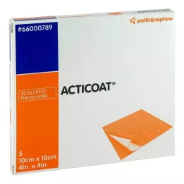 ACTICOAT 10x10 cm antimicrobial wound dressing, 5 pcs