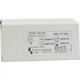 AMBIX Safe-Can Portpunkt.Kan.22 GX37 mm straight, 10 pcs