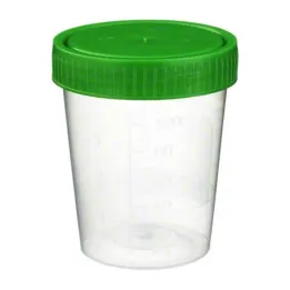 Urine cup with screw lid, 1 piece