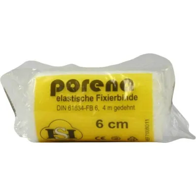 Porena elastic gauze bandage 6cm cello white, 1 piece