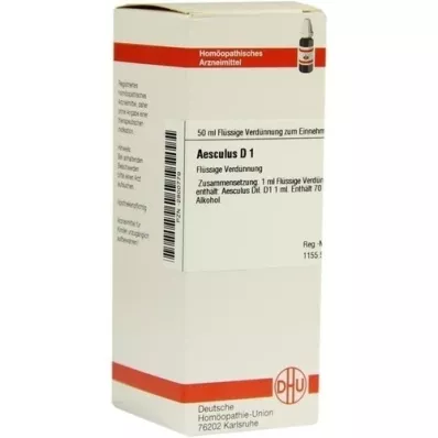 AESCULUS D 1 Dilution, 50 ml AESCULUS D 1 Dilution, 50 ml
