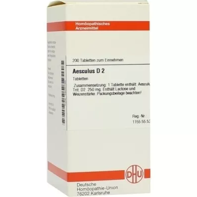 AESCULUS D 2 tablets, 200 pcs AESCULUS D 2 tablets, 200 pcs