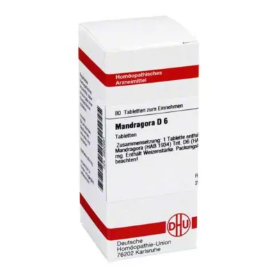 MANDRAGORA D 6 tablets, 80 pcs MANDRAGORA D 6 tablets, 80 pcs