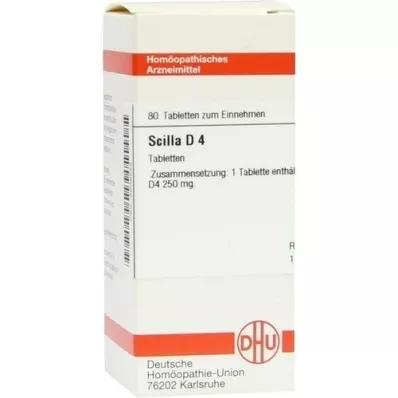 SCILLA D 4 tablets, 80 pcs SCILLA D 4 tablets, 80 pcs