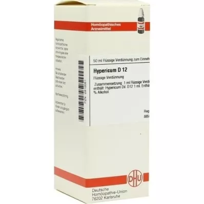 HYPERICUM D12 Dilution, 50mL HYPERICUM D12 Dilution, 50mL
