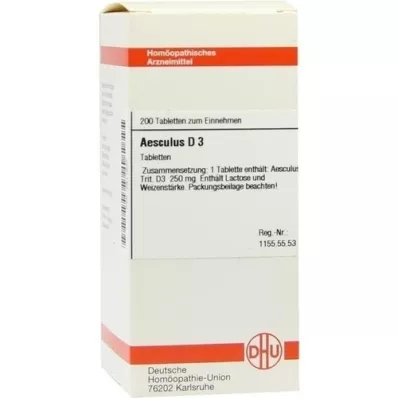 AESCULUS D 3 tablets, 200 pcs AESCULUS D 3 tablets, 200 pcs