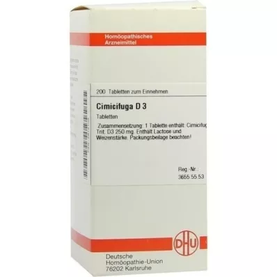CIMICIFUGA D 3 tablets, 200 pcs