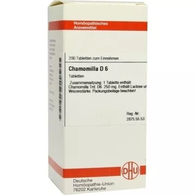 CHAMOMILLA D 6 tablets, 200 pcs CHAMOMILLA D 6 tablets, 200 pcs