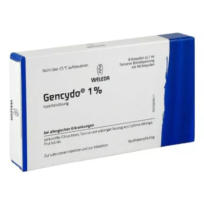 GENCYDO 1% solution for injection, 48X1 ml GENCYDO 1% solution for injection, 48X1 ml