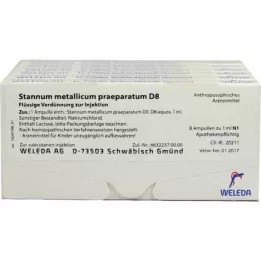 STANNUM METALLICUM praeparatum D 8 ampoules, 48X1 ml