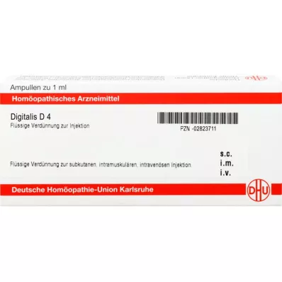 DIGITALIS D 4 ampoules, 10 ml