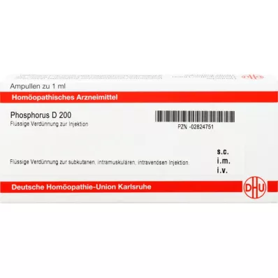 PHOSPHORUS D 200 ampoules, 10ml PHOSPHORUS D 200 ampoules, 10ml